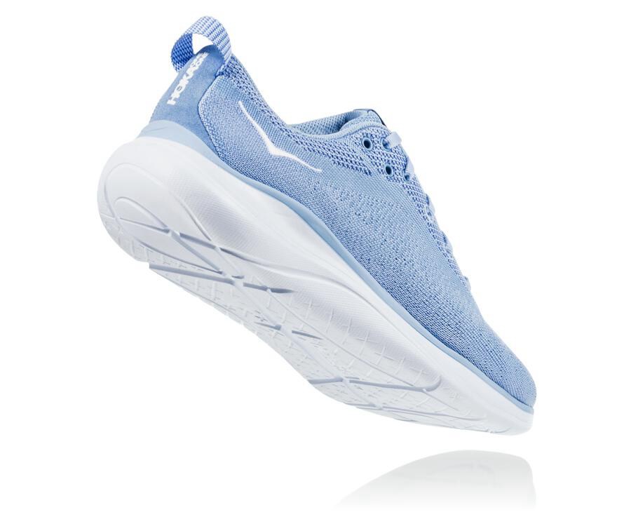 Running Shoes Womens - Hoka One One Hupana Flow - Blue/White - WFMXAJP-71